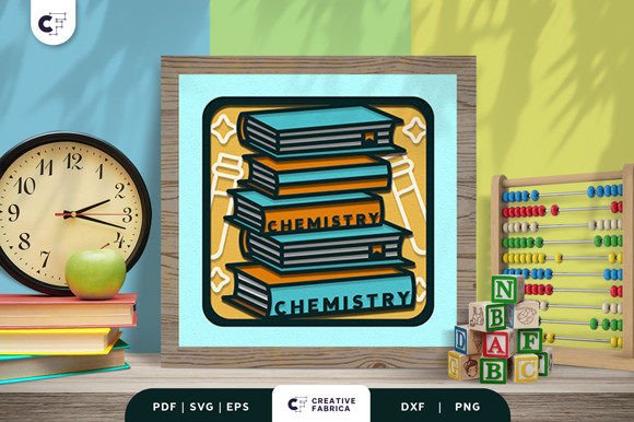 Chemistry Book Stack 3D Shadow Box: A Guide to Precision and Presentation