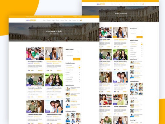 Designing Digital Classrooms: A Deep Dive into the 13.ALL Study Education PSD Template