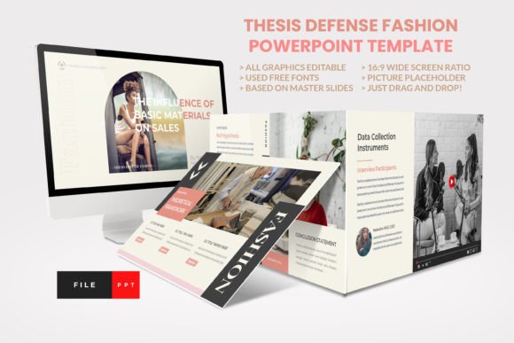 Elevating Your Academic Presentation with Thesis Defense Fashion PowerPoint Design