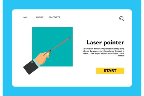 Icon of Hand Holding Laser Pointer: Teac