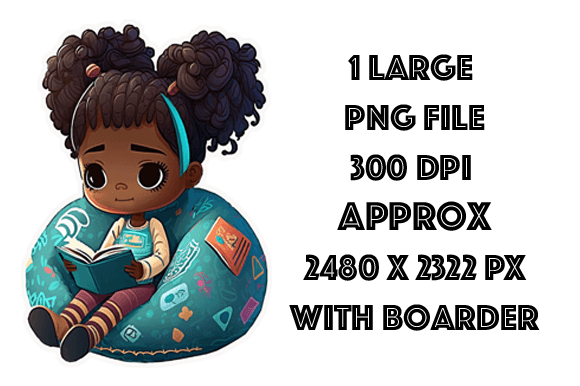 The Quiet Power of a Black Girl Reading on a Cozy Bean Bag