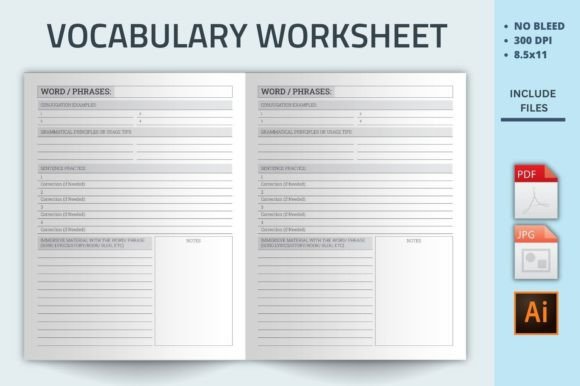 Vocabulary Worksheet Kdp Interior Guide